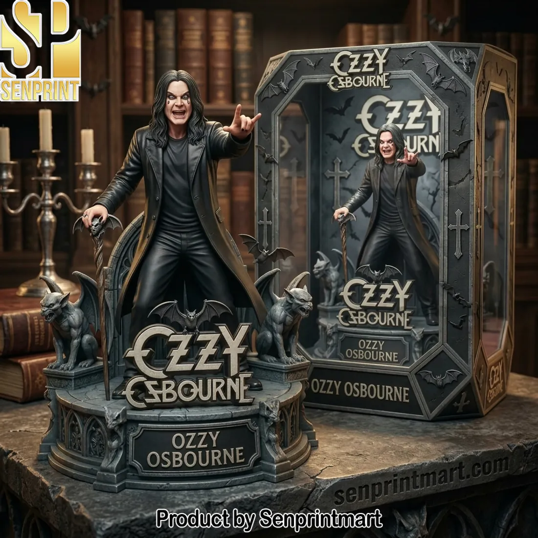Ozzy Osbourne Rock Legend Premium Detailed Gothic Statue