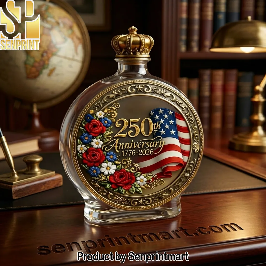 250th Anniversary 1776-2026 Commemorative Whiskey Bottle