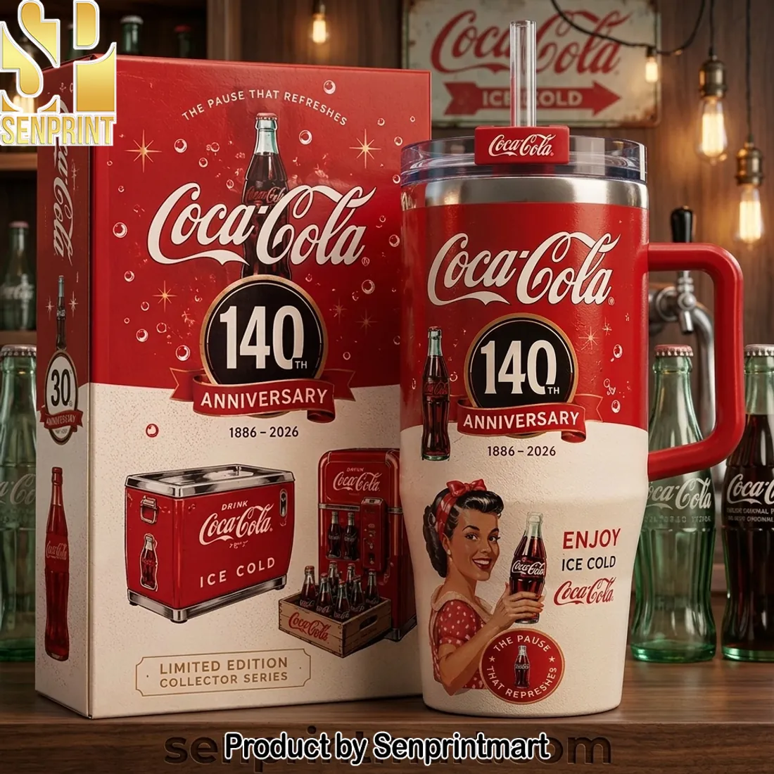Coca-Cola 140th Anniversary Limited Edition “The Pause That Refreshes” Tumbler
