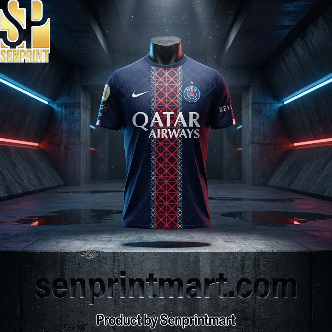 Paris Saint-Germain Champions De France 2026 Edition 3D Print Football T-Shirt