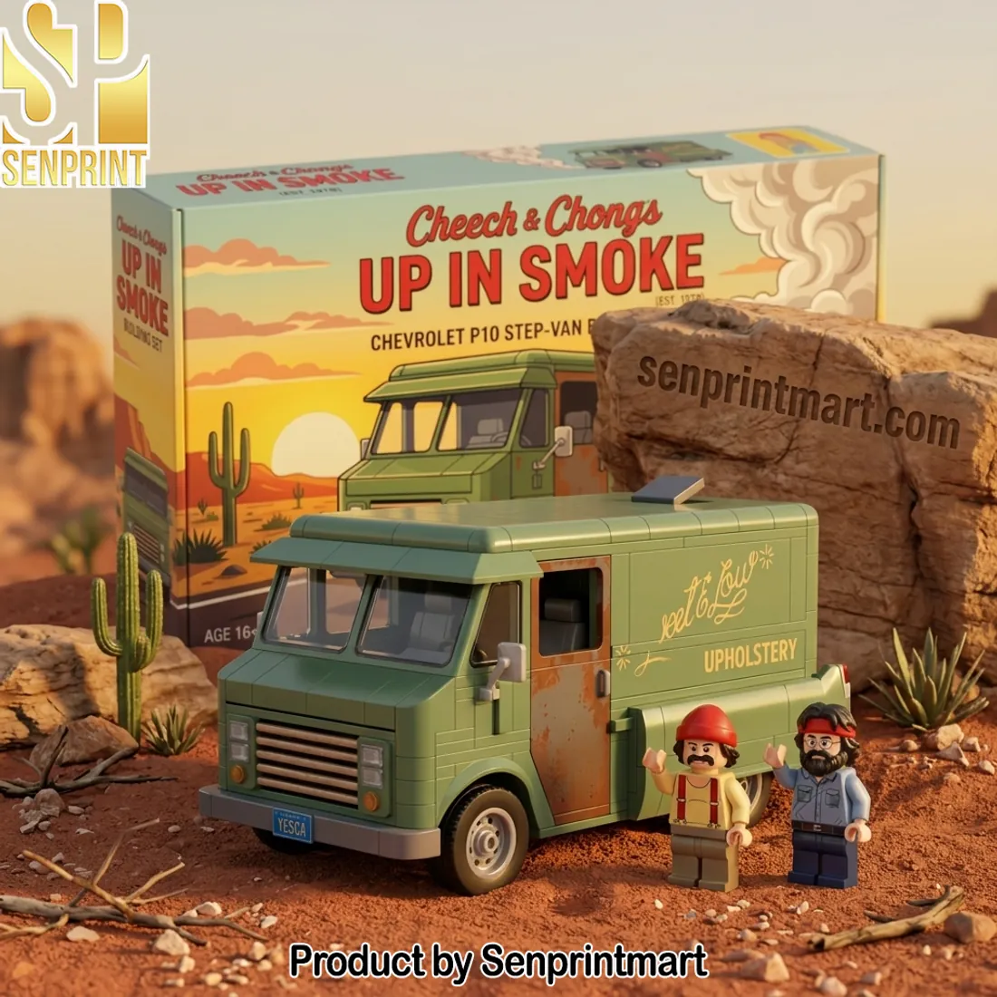 Cheech & Chongs Up In Smoke Iconic Chevrolet P10 Step Van Building Set