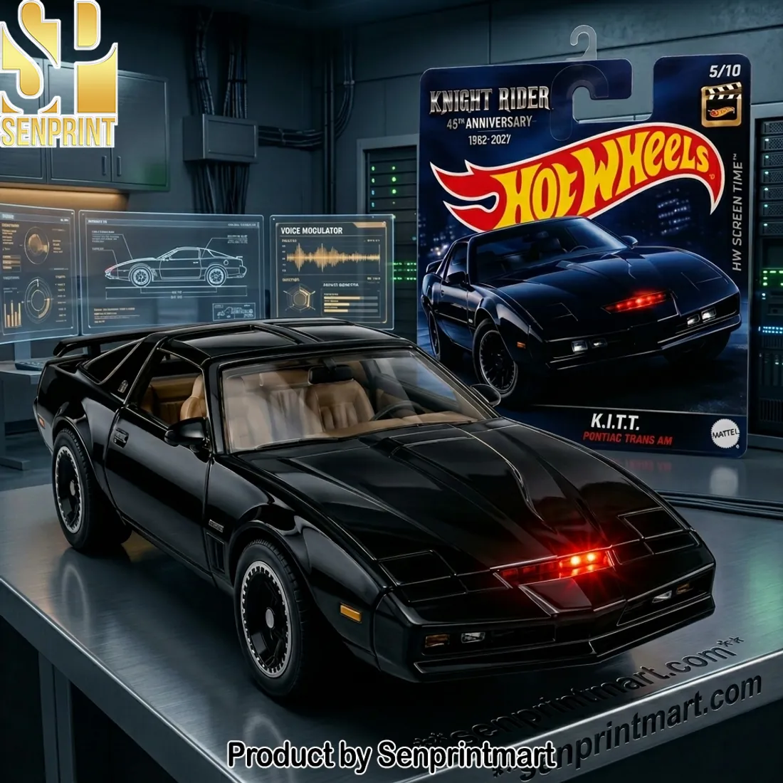 Hot Wheels Knight Rider K.I.T.T. 45th Anniversary Die-cast Car