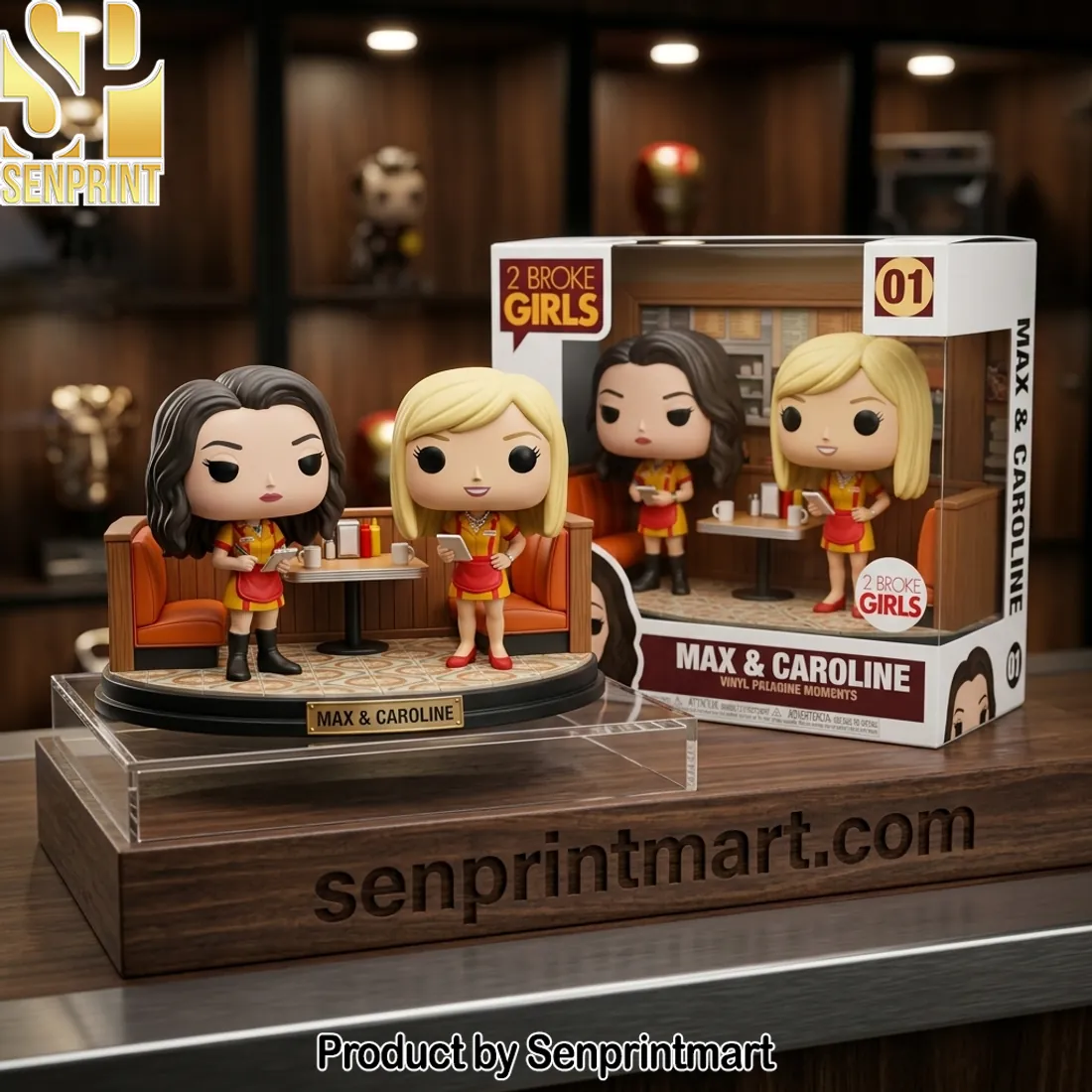 2 Broke Girls Max & Caroline 15th Anniversary Collector Vinyl Figure