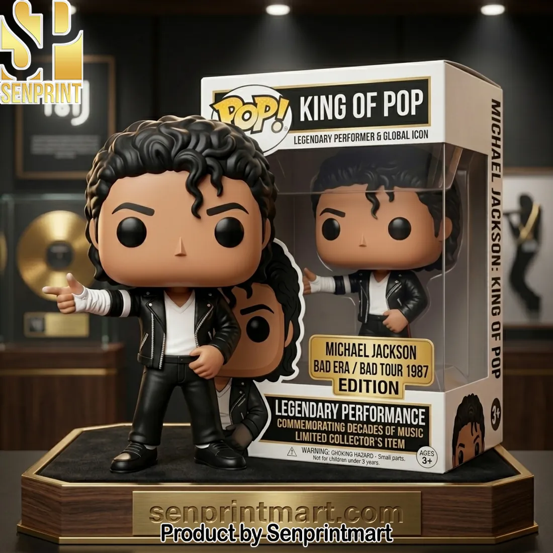 Michael Jackson King of Pop Bad Era 1987 Limited Collector’s Pop! Figure