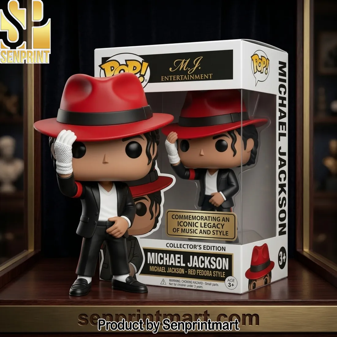 Michael Jackson Red Fedora Pop! Collector’s Edition Vinyl Figure