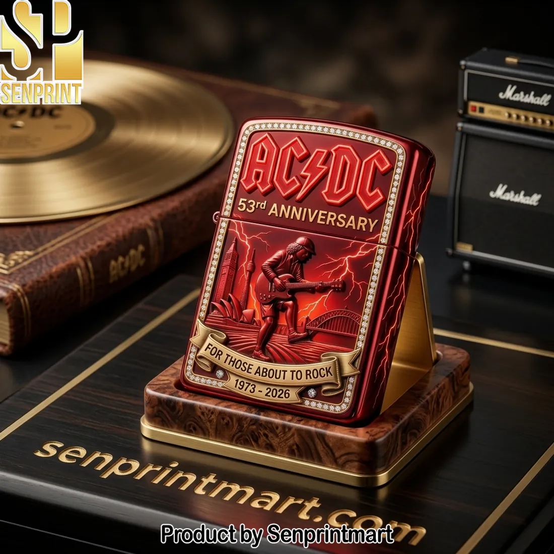 AC/DC 53rd Anniversary “For Those About To Rock” Premium 3D Lighter Case