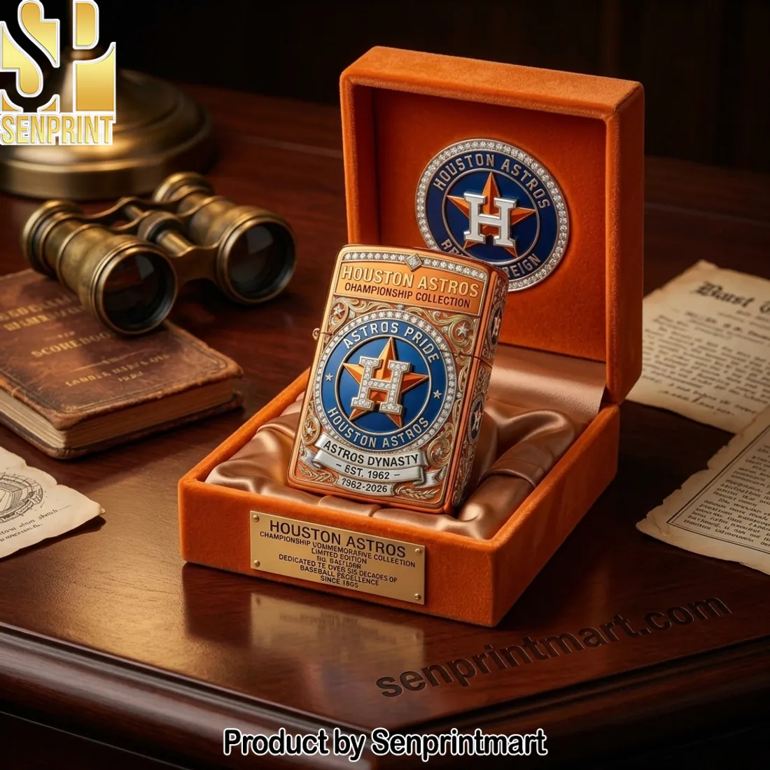 Houston Astros Championship Commemorative 1962-2026 Limited Edition Lighter Case