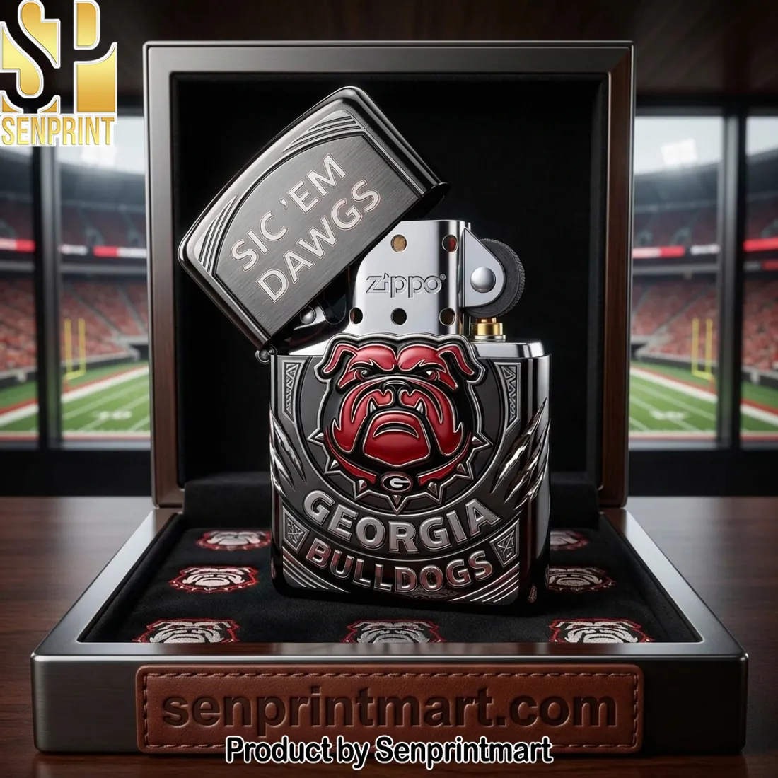 Georgia Bulldogs “Sic ‘Em Dawgs” Zippo Lighter