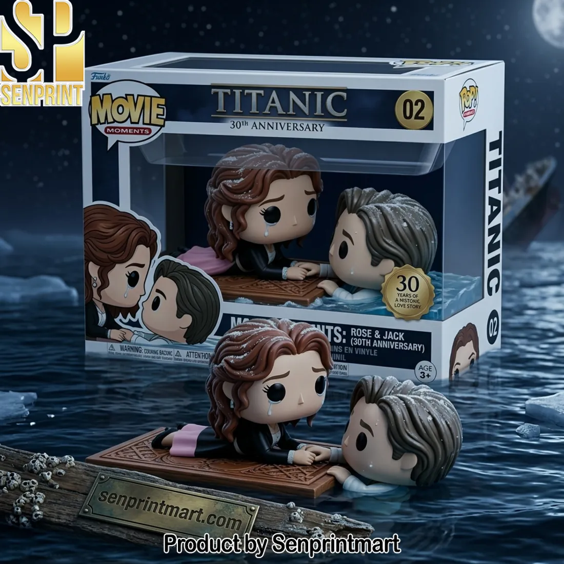 Funko Pop Titanic 30th Anniversary Rose & Jack Movie Moments Figure Set
