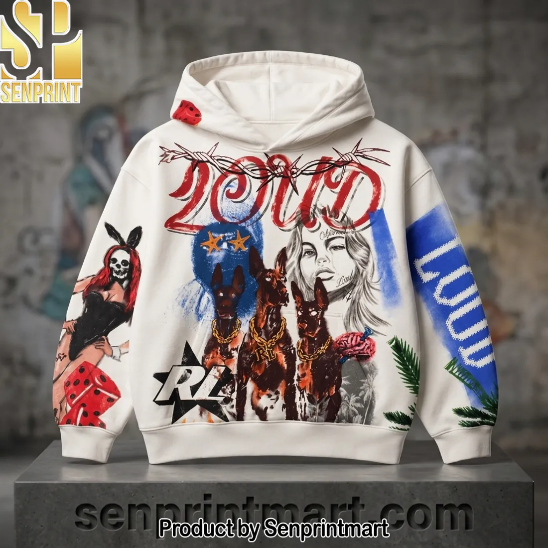 Rolling Loud Festival Inspired LOUD Graphic Hoodie
