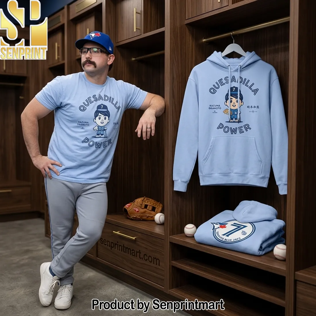 Kazuma Okamoto Quesadilla Power Toronto Blue Jays Hoodie