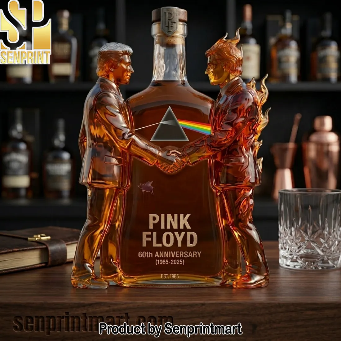 Pink Floyd 60th Anniversary Wish You Were Here Premium Whisky Decanter