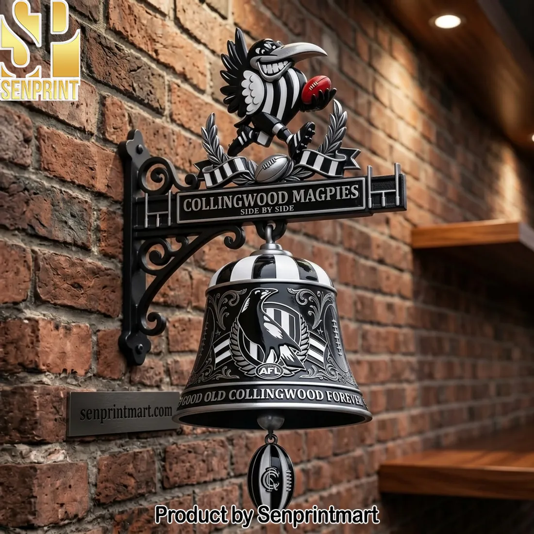 Collingwood Magpies AFL ‘Good Old Collingwood Forever’ Wall Bell