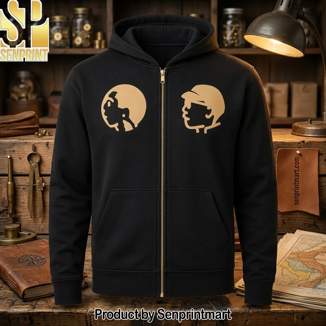 The Goonies Classic Black Full Zip Hoodie
