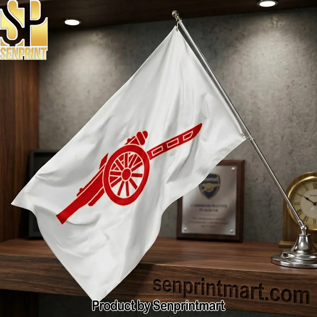 Arsenal FC Red Cannon House Flag