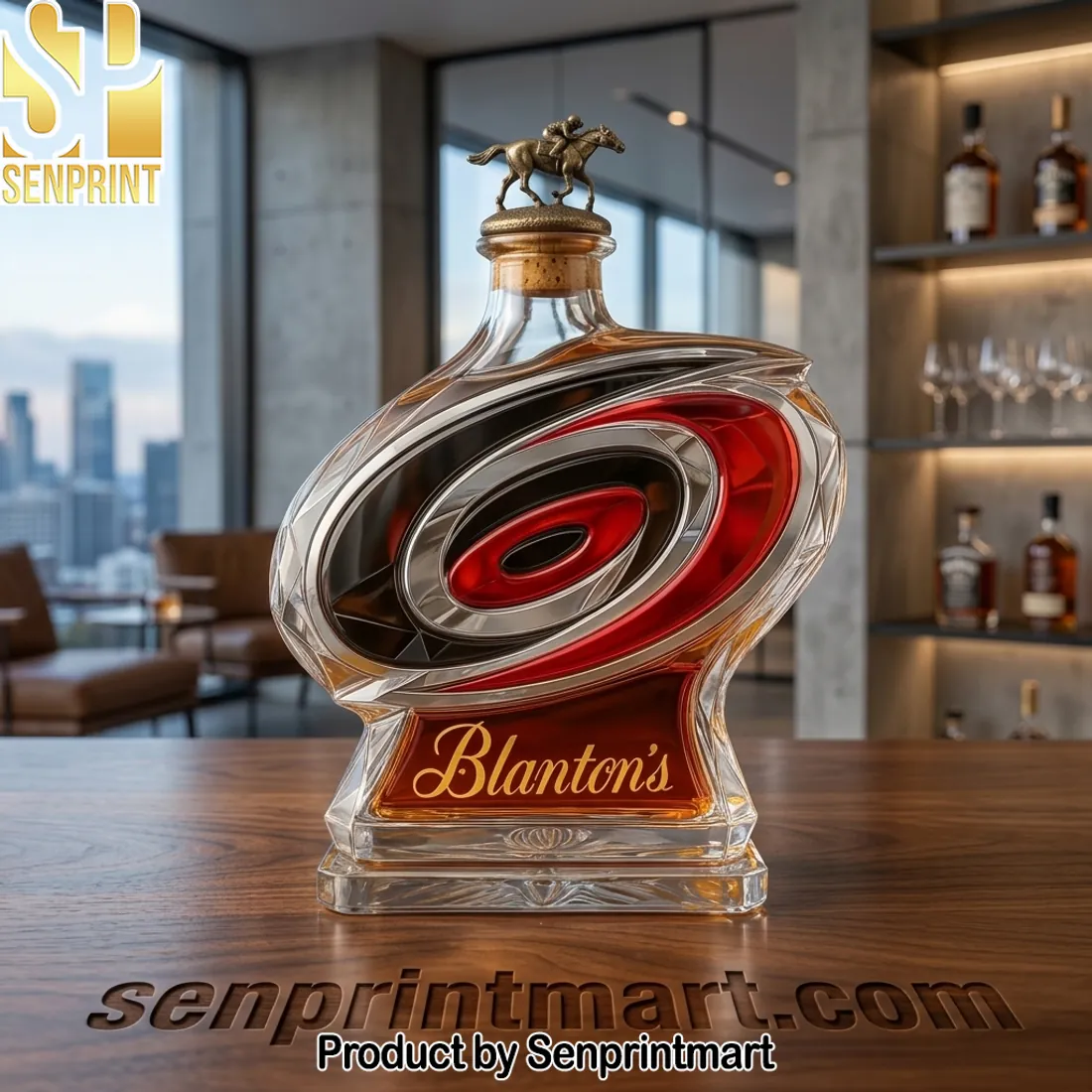 Blanton’s Luxury Horse Head Stopper Whiskey Bottle