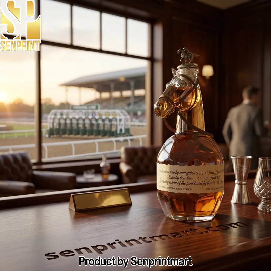 Blanton’s Kentucky Straight Bourbon Horse Head Whiskey Bottle