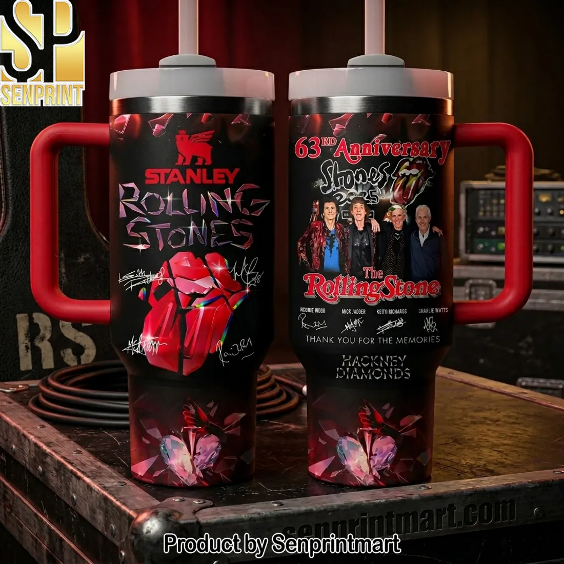 Stanley Rolling Stones 63rd Anniversary Diamond Design Tumbler