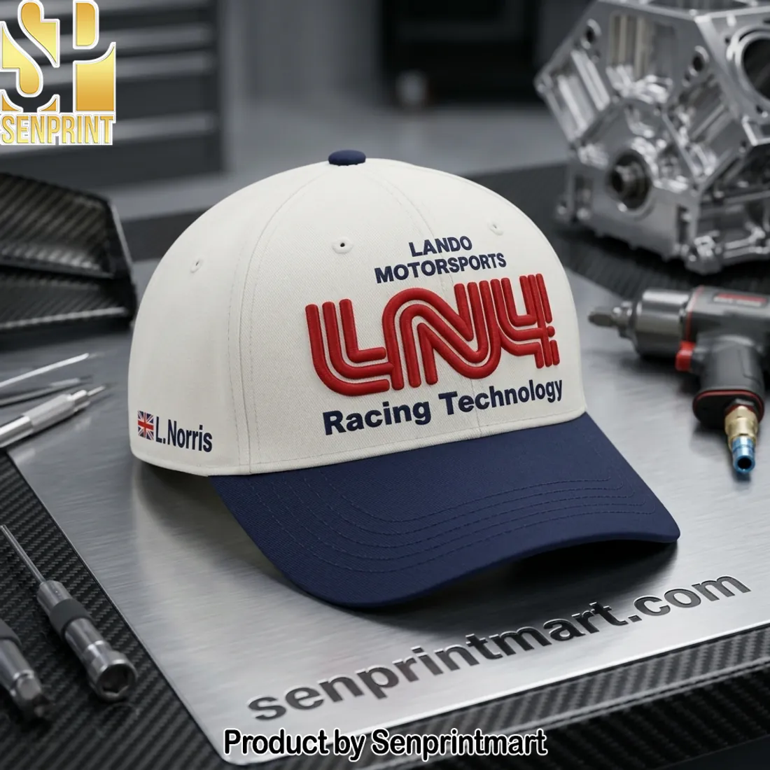 Lando Norris LNY4 Racing Technology Embroidered Baseball Cap