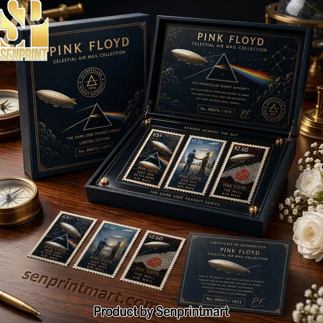 Pink Floyd Celestial Air Mail Collection Limited Edition Stamp Set