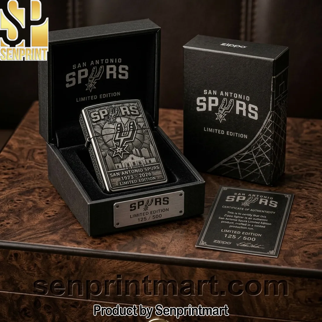 San Antonio Spurs 1973-2026 Anniversary Limited Edition Zippo Lighter