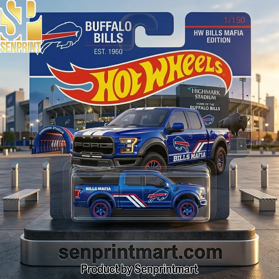 Buffalo Bills Hot Wheels Ford F-150 Bills Mafia Limited Die-Cast Truck