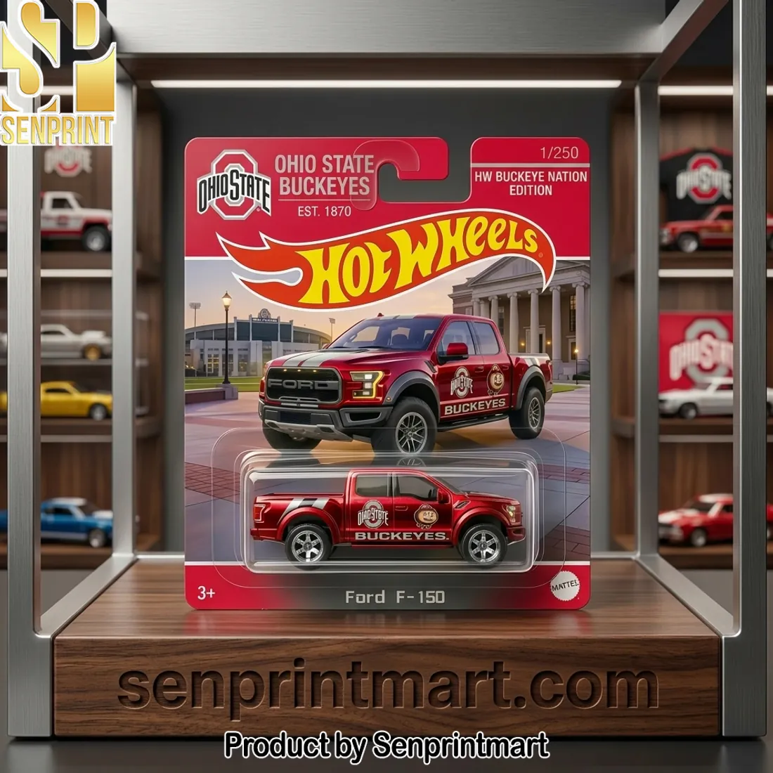 Hot Wheels Ohio State Buckeyes Ford F-150 Buckeye Nation Edition Die-cast Car