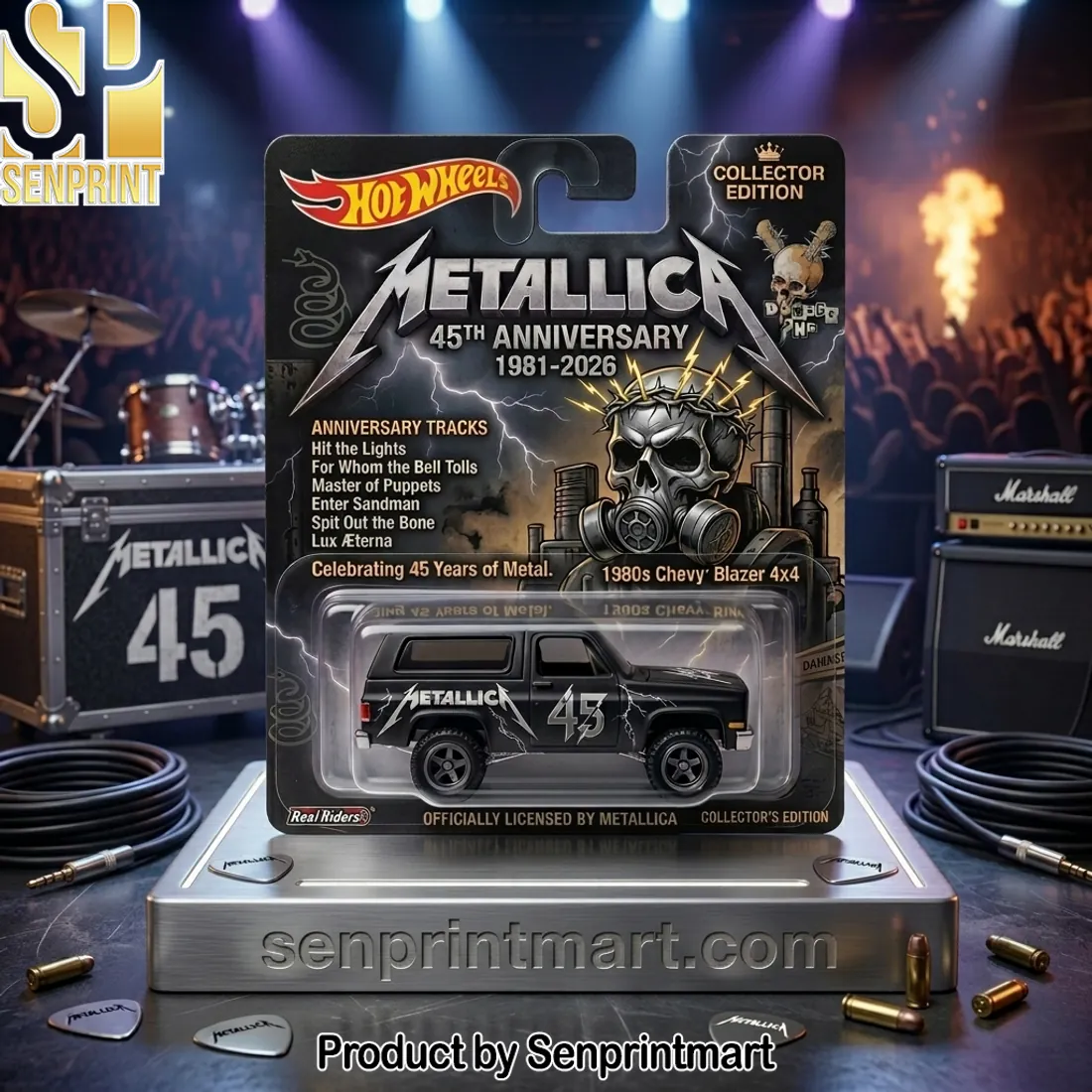 Metallica 45th Anniversary 1980s Chevy Blazer 4×4 Collector Edition Die-Cast Model