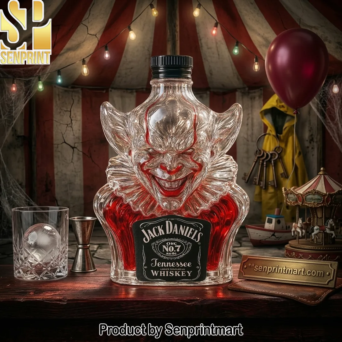 Pennywise Jack Daniel’s 3D Sculpted Whiskey Decanter