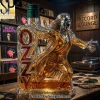 Day of the Dead Colorful Sugar Skull Whiskey Decanter