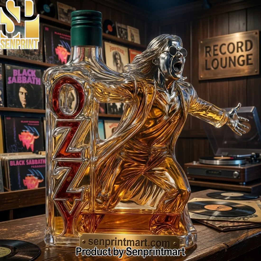 Ozzy Osbourne 3D Figure Premium Whiskey Decanter