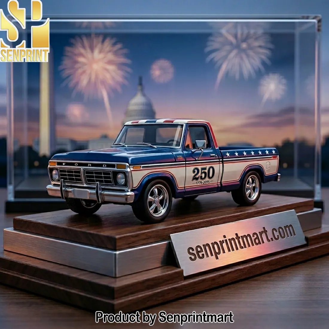 Ford F-150 250th Anniversary 1776-2026 Patriotic Die-cast Model Truck