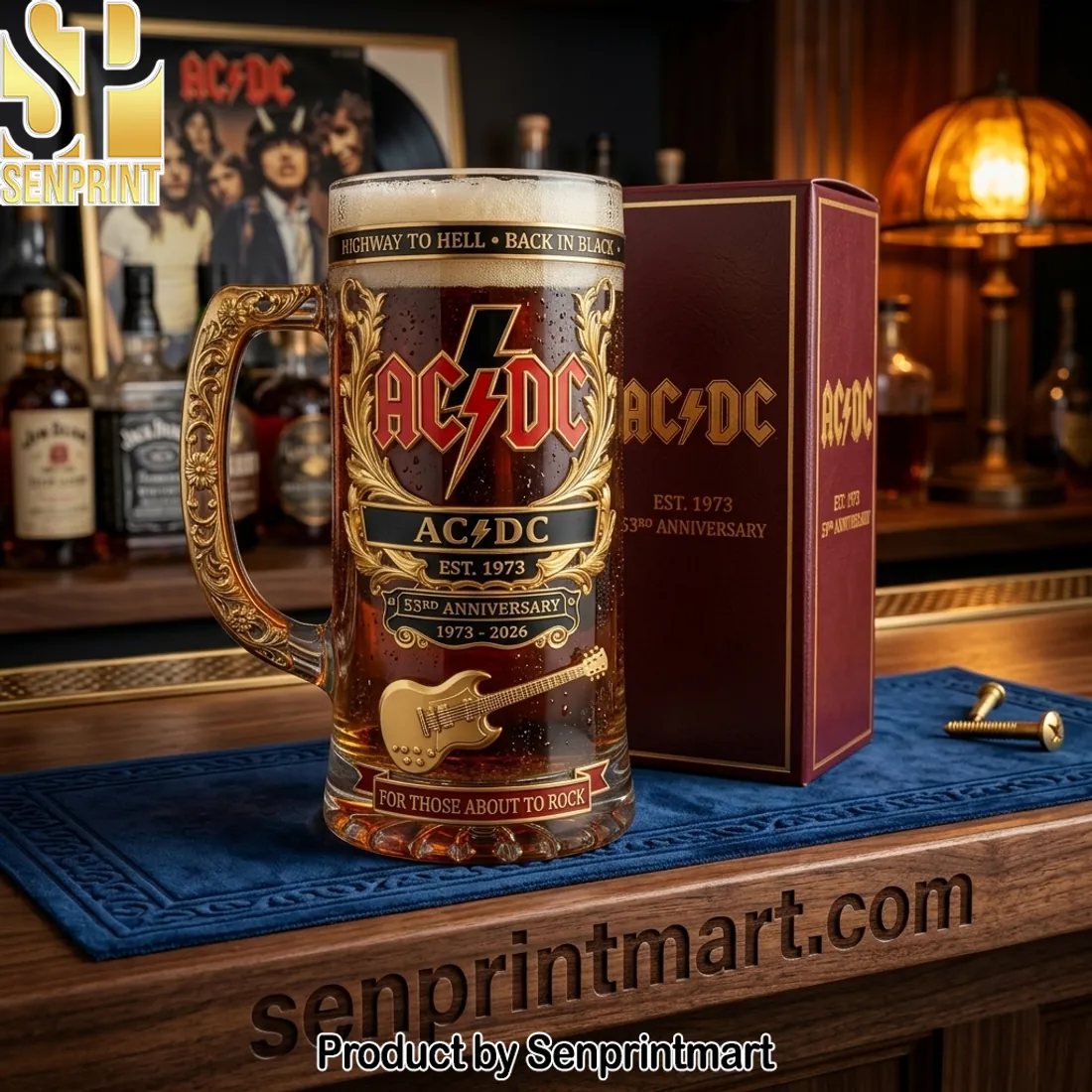 AC/DC 53rd Anniversary 1973-2026 Collector’s Beer Mug