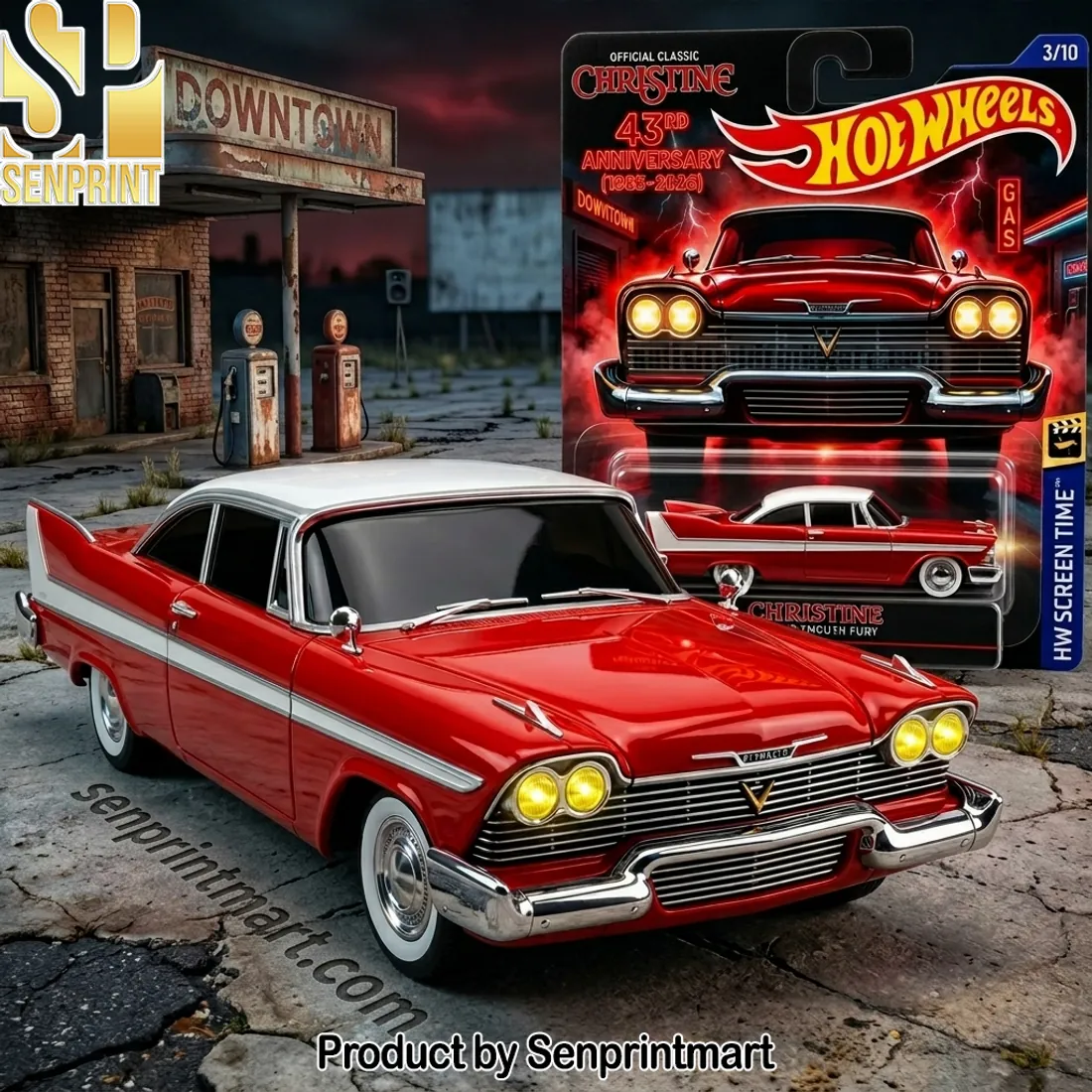Hot Wheels Christine Plymouth Fury 43rd Anniversary Screen Time Die-Cast Model