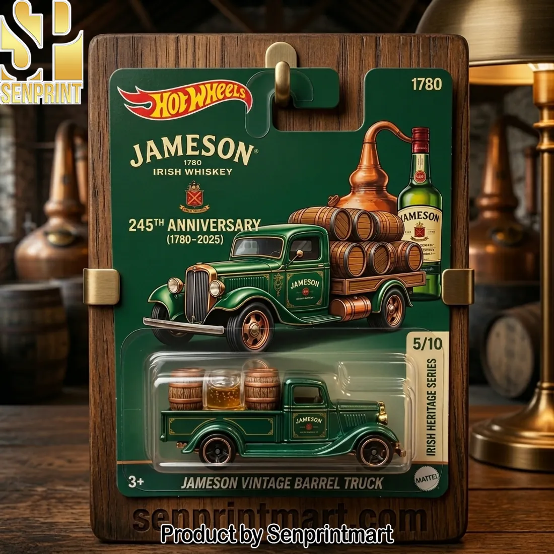 Hot Wheels Jameson 245th Anniversary Vintage Barrel Truck Die-cast Toy