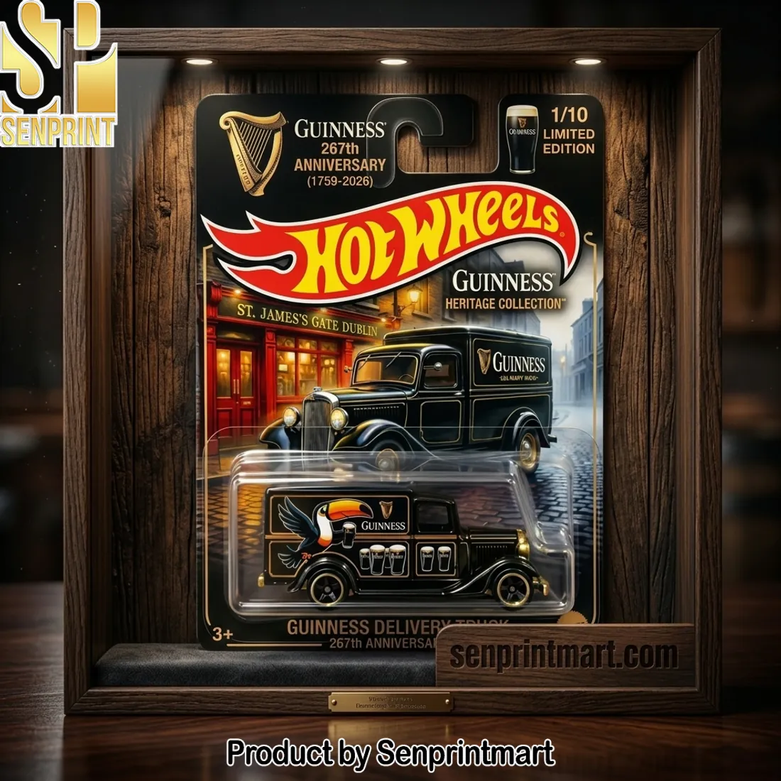 Hot Wheels Guinness 267th Anniversary Limited Edition Delivery Truck Die-cast Model