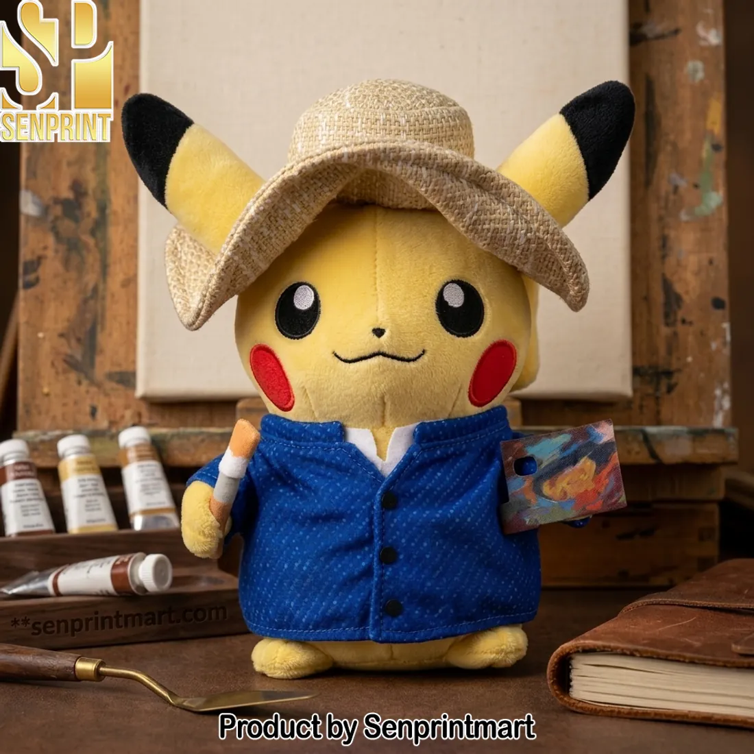 Pokemon Pikachu Van Gogh Museum Collaboration Plush