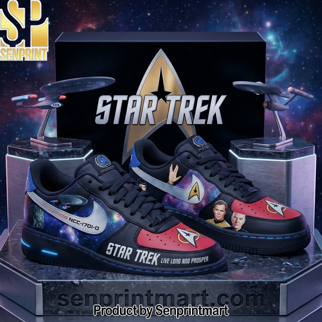 Star Trek Live Long and Prosper Custom Low-Top Sneakers