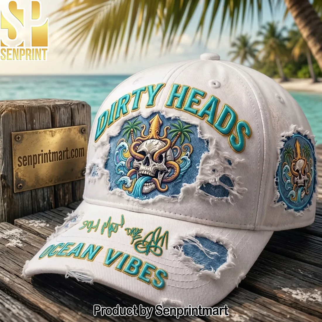 Dirty Heads Ocean Vibes Distressed Cap
