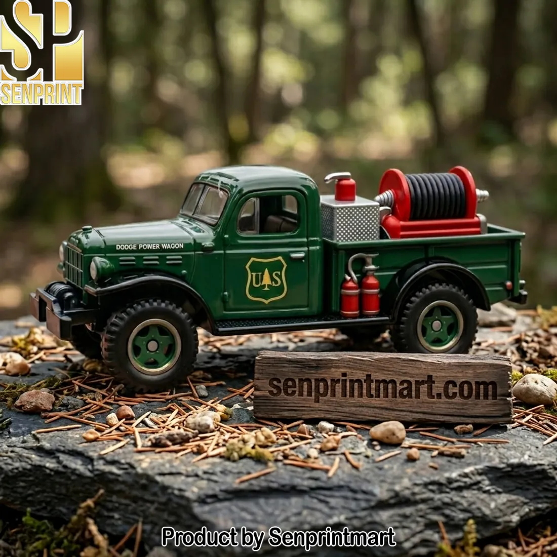 US Forest Service Dodge Power Wagon Vintage Collectible Model Truck