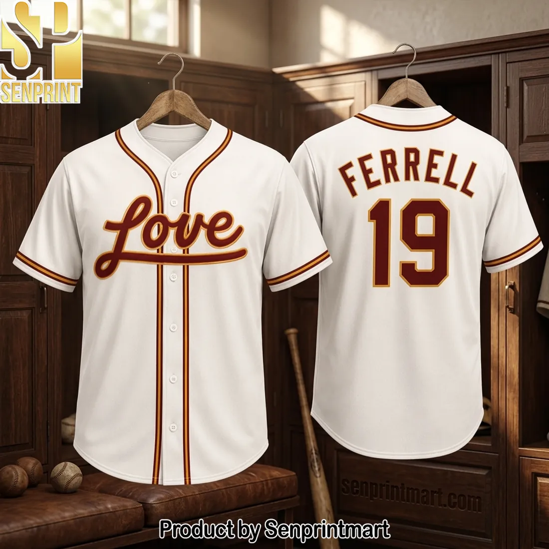 Will Ferrell SNL Love 19 Retro Baseball Jersey