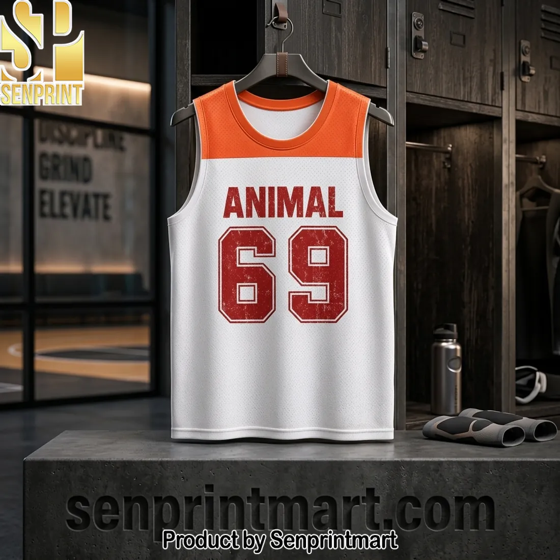 Animal 69 Justin Bieber Colorblock Mesh Basketball Jersey