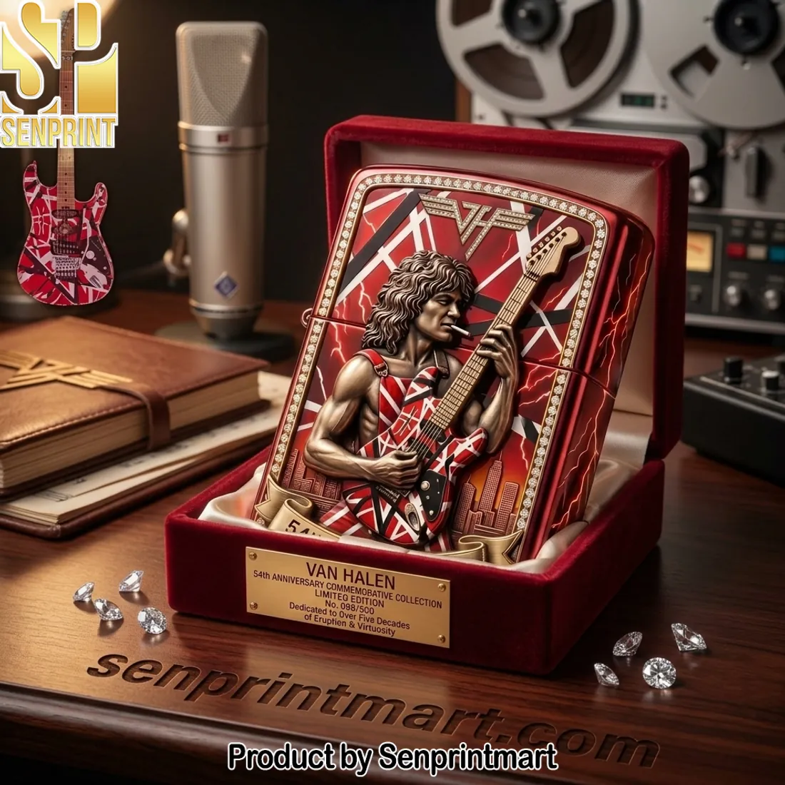 Van Halen 54th Anniversary Limited Edition 3D Commemorative Lighter Case