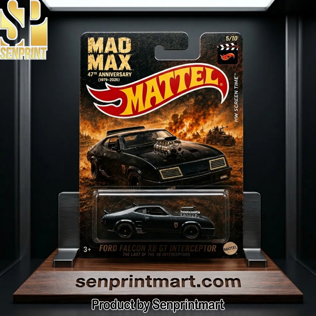 Hot Wheels Mad Max 47th Anniversary Ford Falcon XB GT Interceptor Diecast Model Car