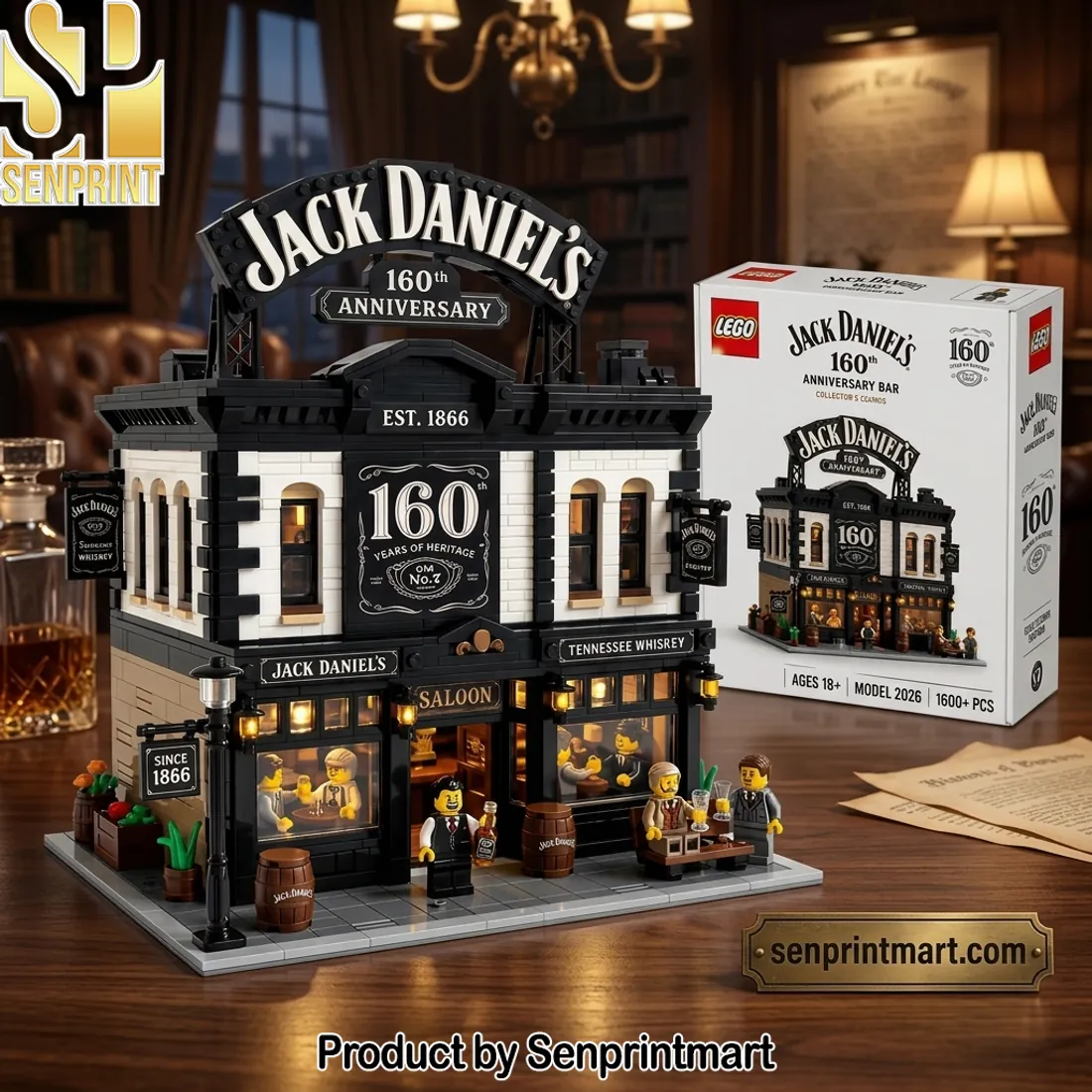 Jack Daniel’s 160th Anniversary Bar Limited Edition Building Block Set
