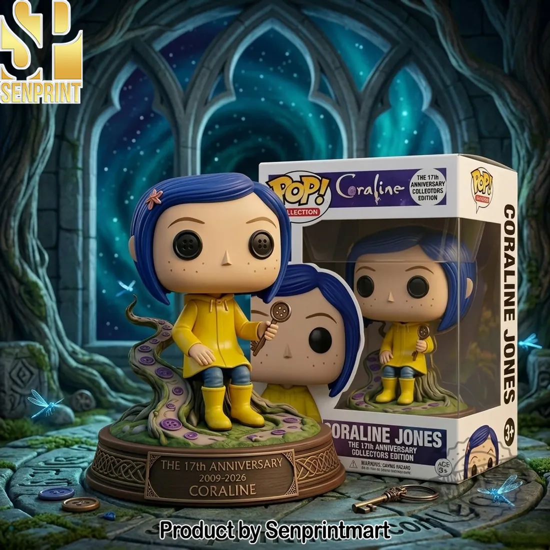 Coraline Jones 17th Anniversary Collectors Edition Funko Pop Figure