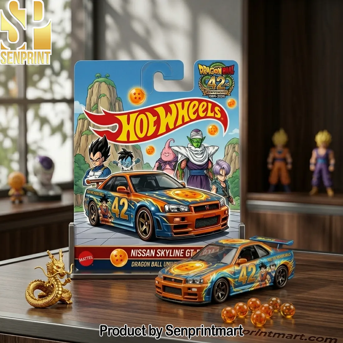 Hot Wheels Dragon Ball 42nd Anniversary Nissan Skyline R34 Collector Car