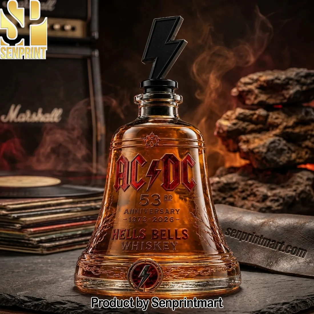 AC/DC Hells Bells 53rd Anniversary 1973-2026 Whiskey Decanter