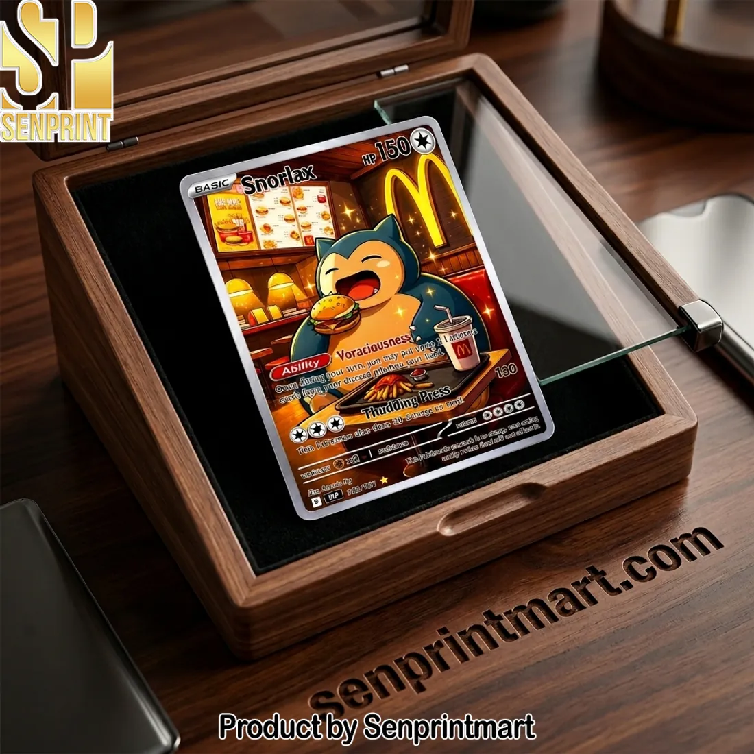 McDonald’s Snorlax Limited Edition Custom Holographic Trading Card