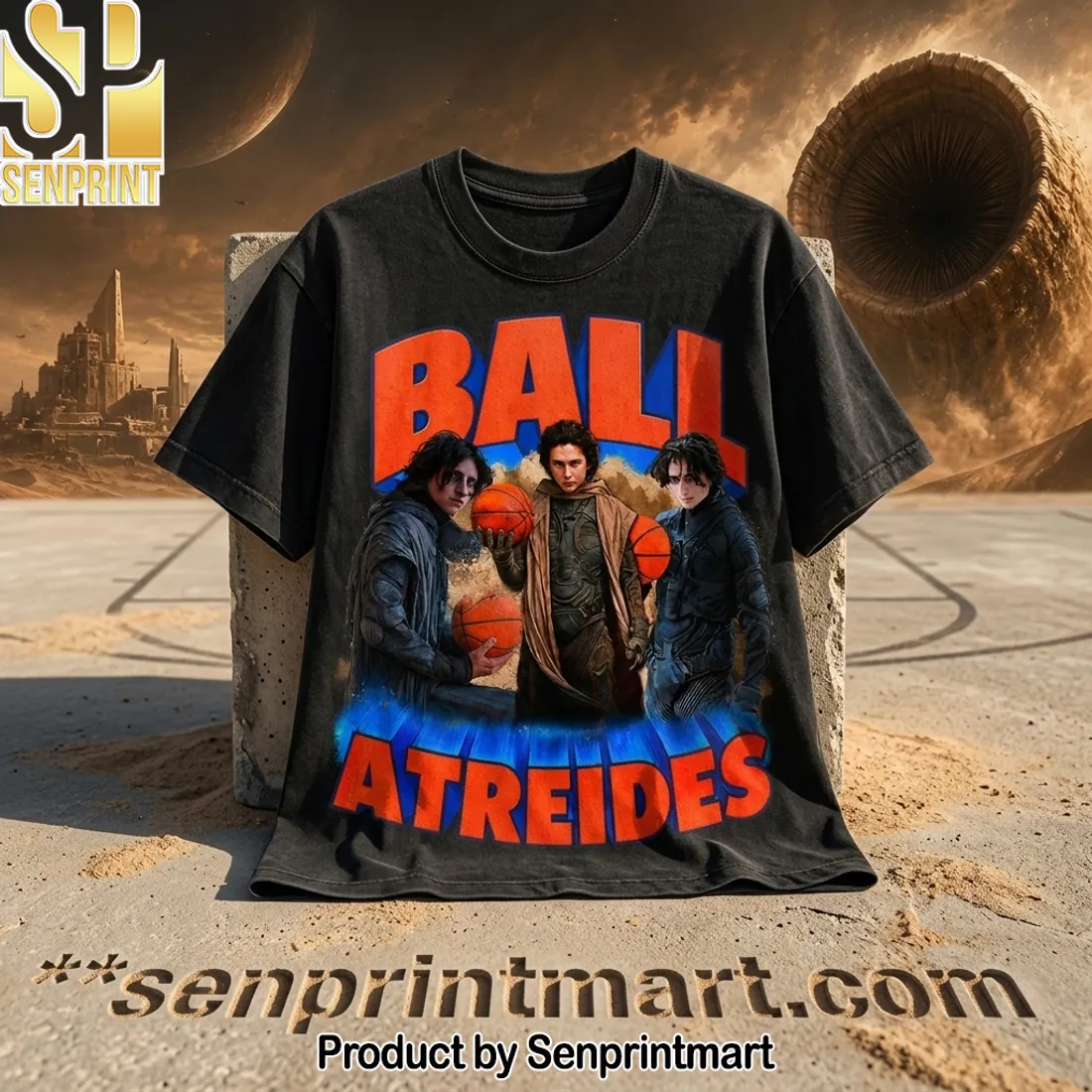 Timothee Chalamet Ball Atreides Vintage Bootleg Graphic T-Shirt